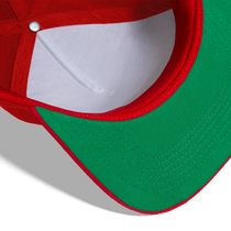 California Outlaw Snapback Baseball Cap - red