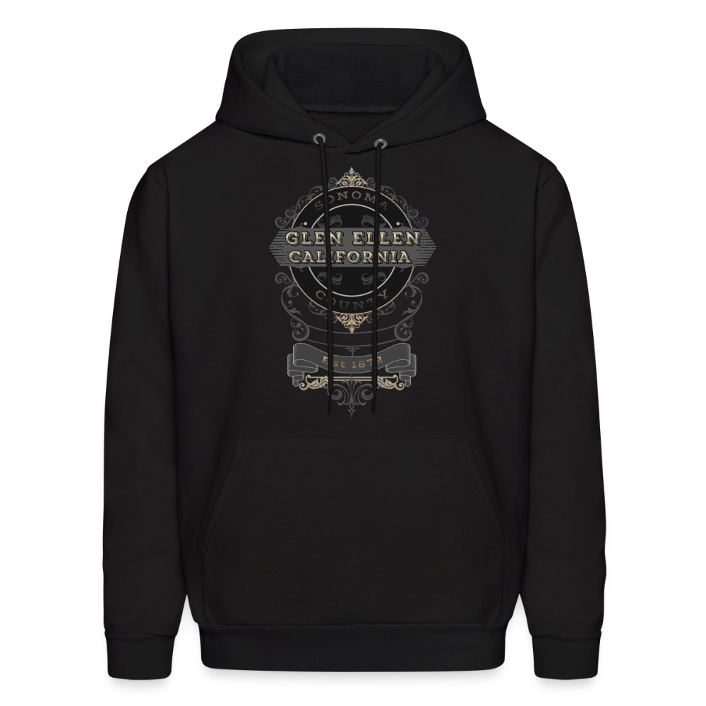 Glen Ellen Vintage Emblem Men's Hoodie - black