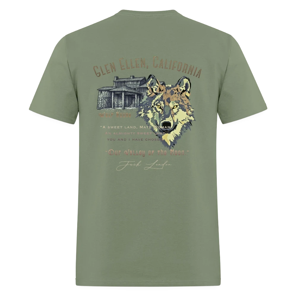 Jack London Moon  Men's T-Shirt - military green