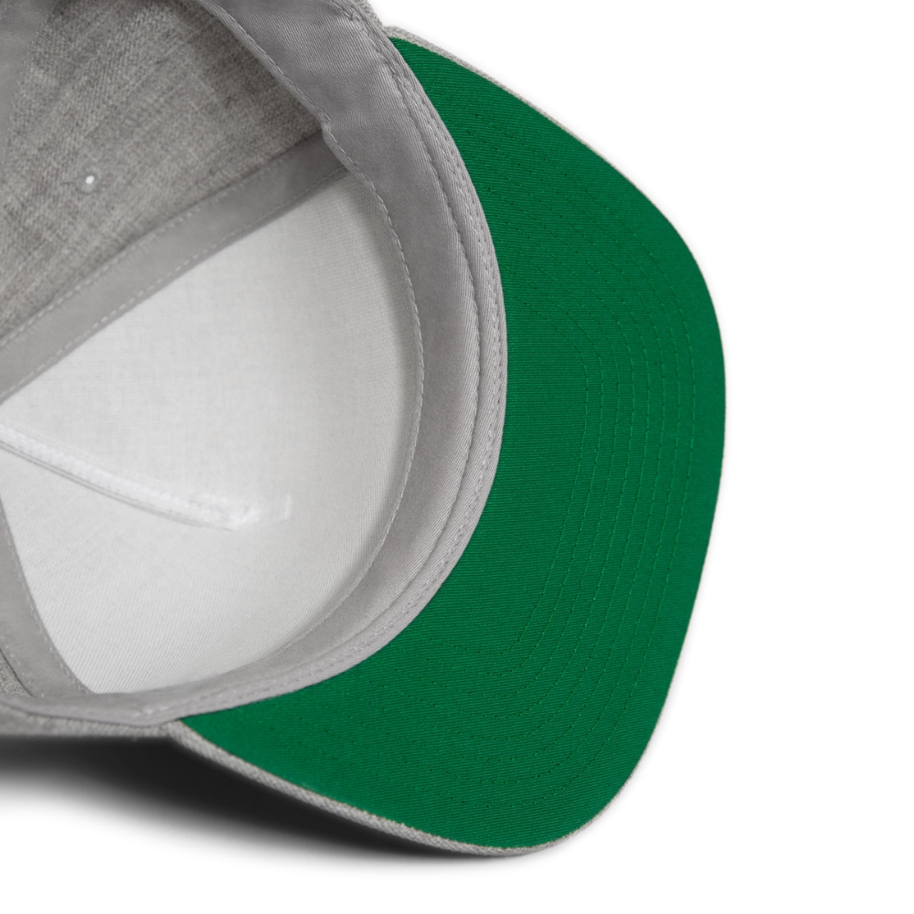 Valley of the Moon Gothic Snapback Baseball Cap - heather gray