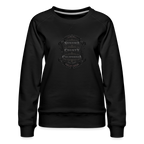 Black on Black Sonoma County Emblem Women's Sweatshirt - Sweatshirts from Spreadconnect