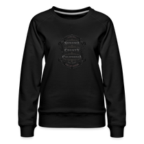 Black on Black Sonoma County Emblem Women's Sweatshirt - Sweatshirts from Spreadconnect
