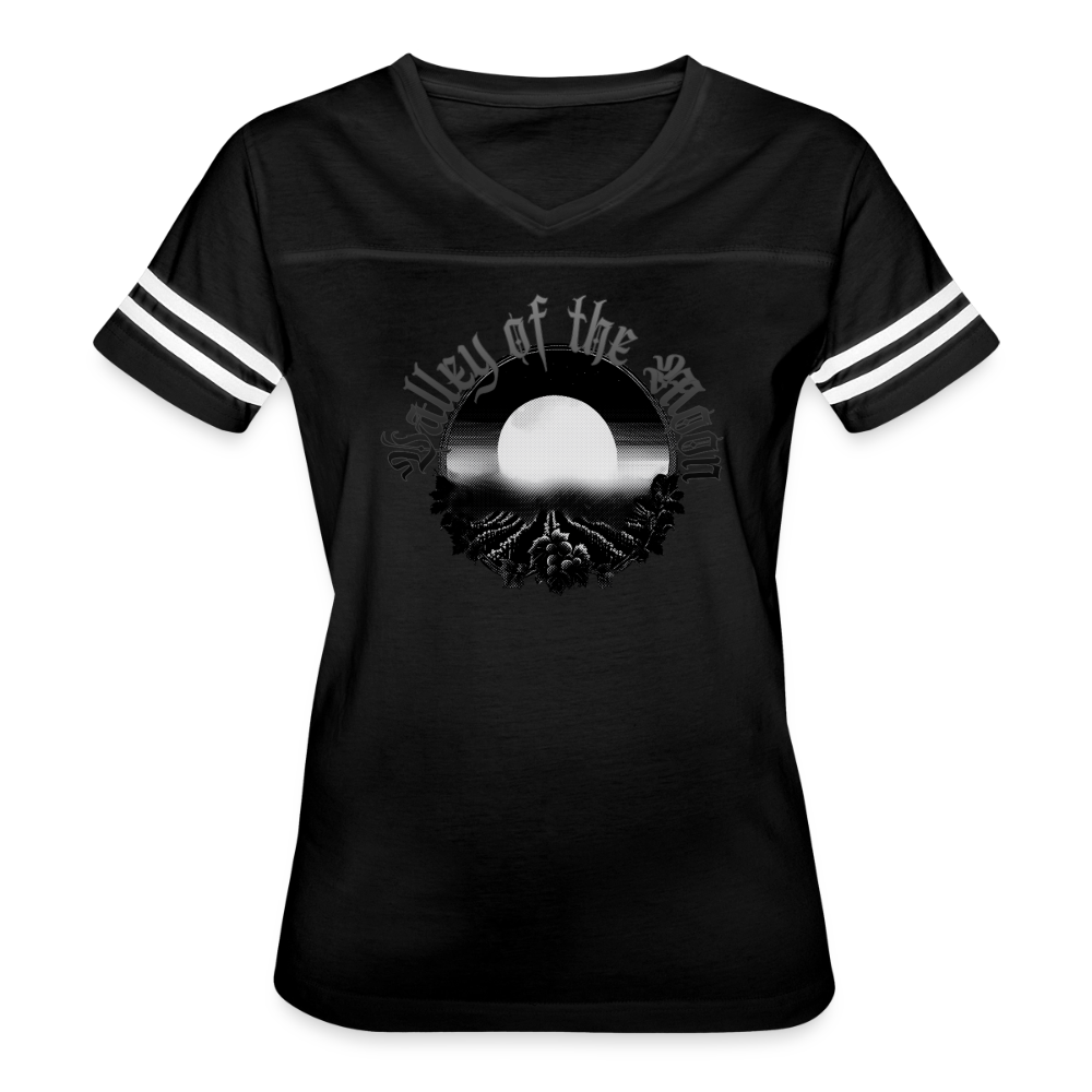 Valley of the Moon Misty Women’s Vintage Sport T-Shirt - black/white