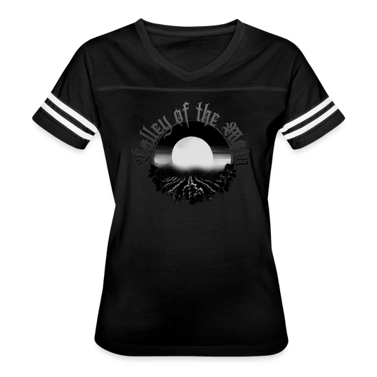 Valley of the Moon Misty Women’s Vintage Sport T-Shirt - black/white