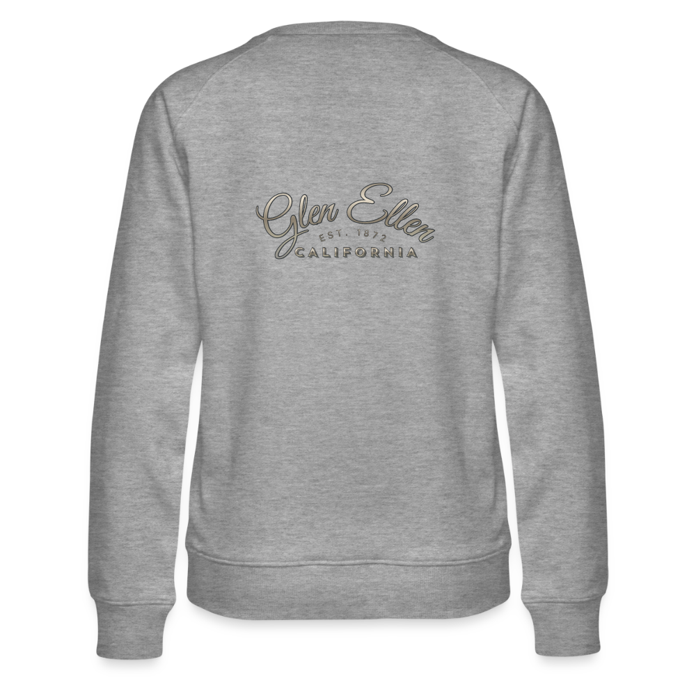 Glen Ellen Vintage Emblem Women’s  Sweatshirt - heather grey