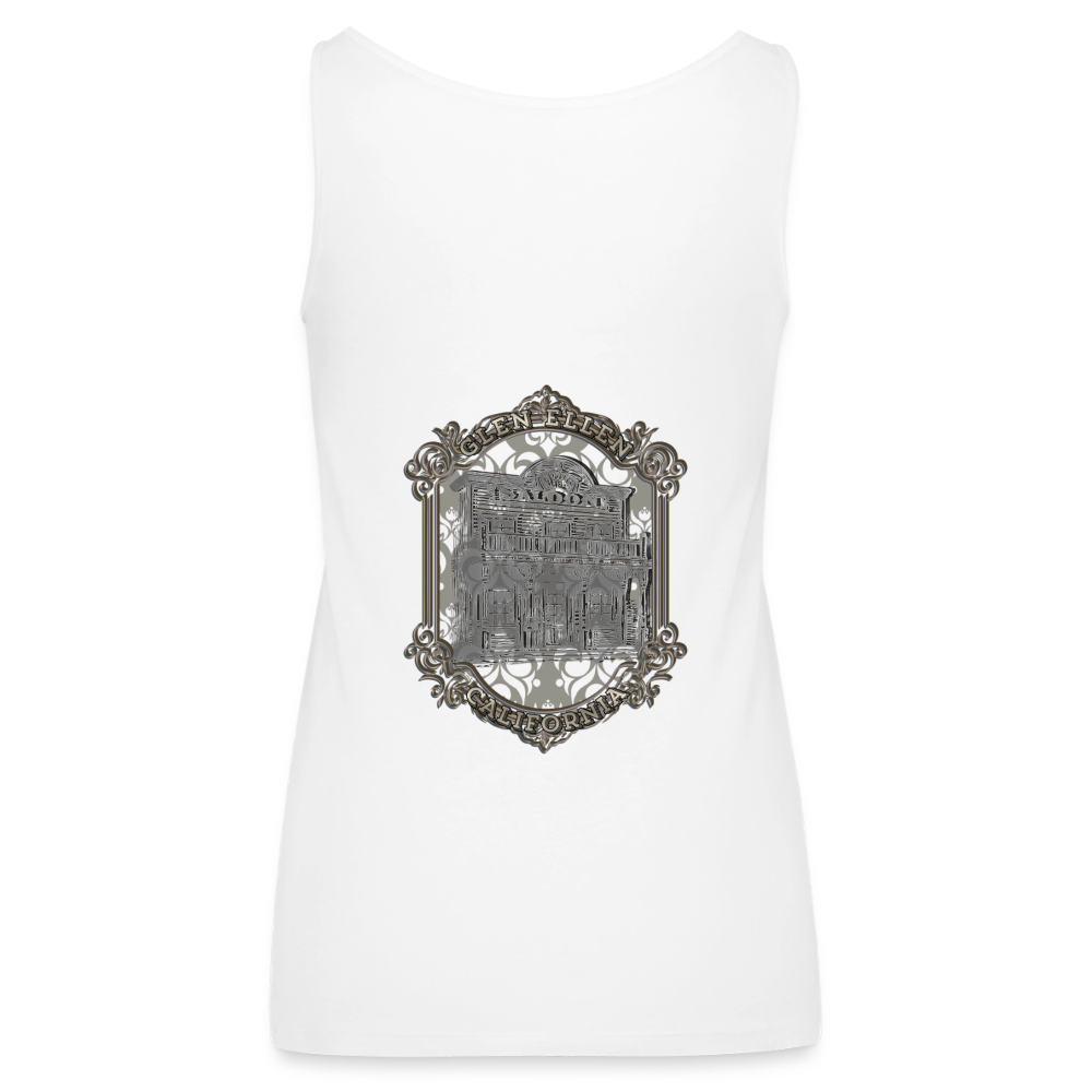 Glen Ellen Vintage Emblem Women’s Premium Tank Top - white