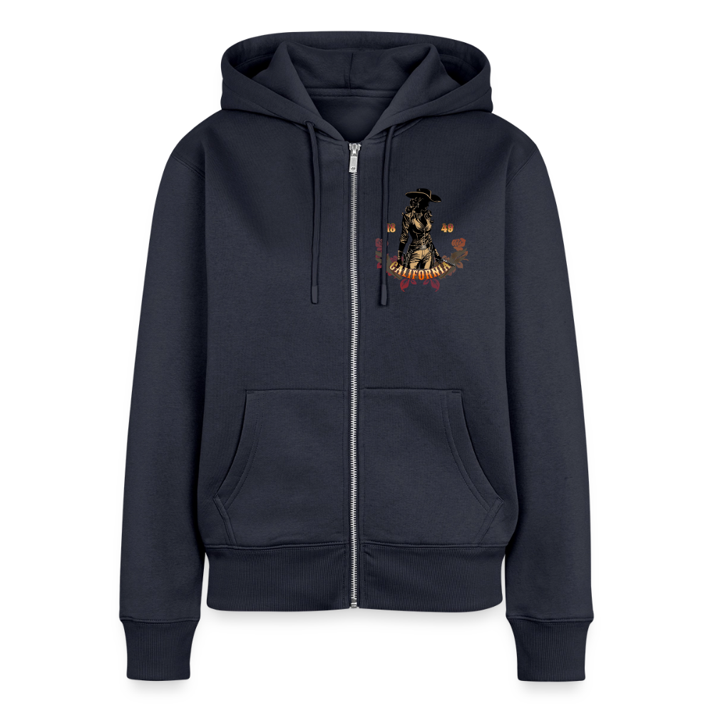 Vintage Outlaw Women's  Organic Zip Hoodie - navy
