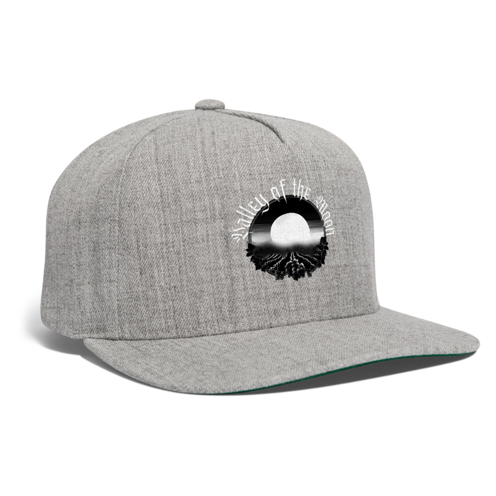 Valley of the Moon Gothic Snapback Baseball Cap - heather gray