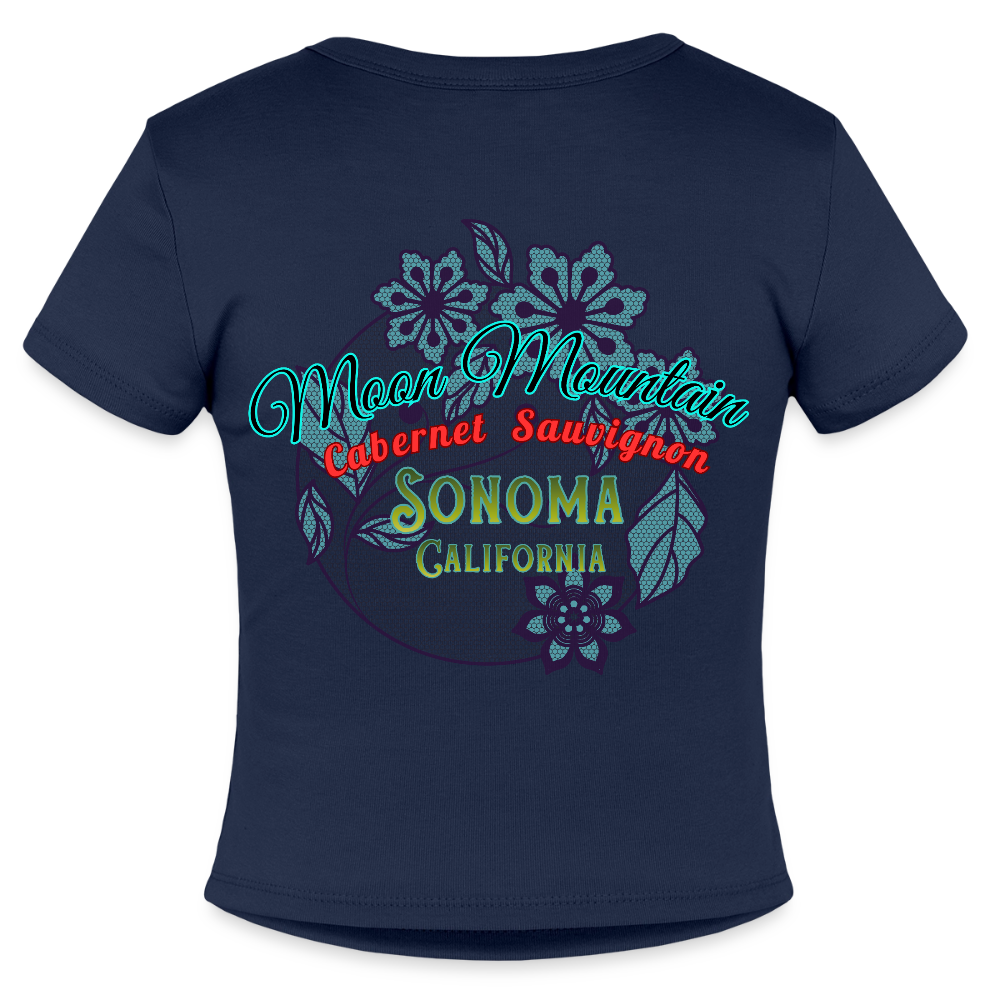 Moon Mountain Canernet Slim Fit Women's T-Shirt - navy