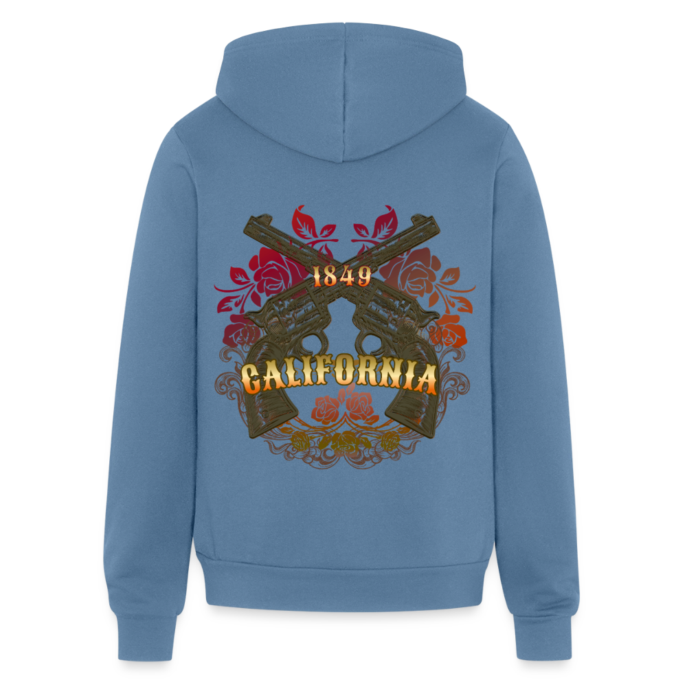 California Outlaw Full Zip Hoodie - steel blue