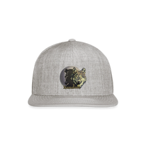 London Wolf Snapback Baseball Cap - heather gray