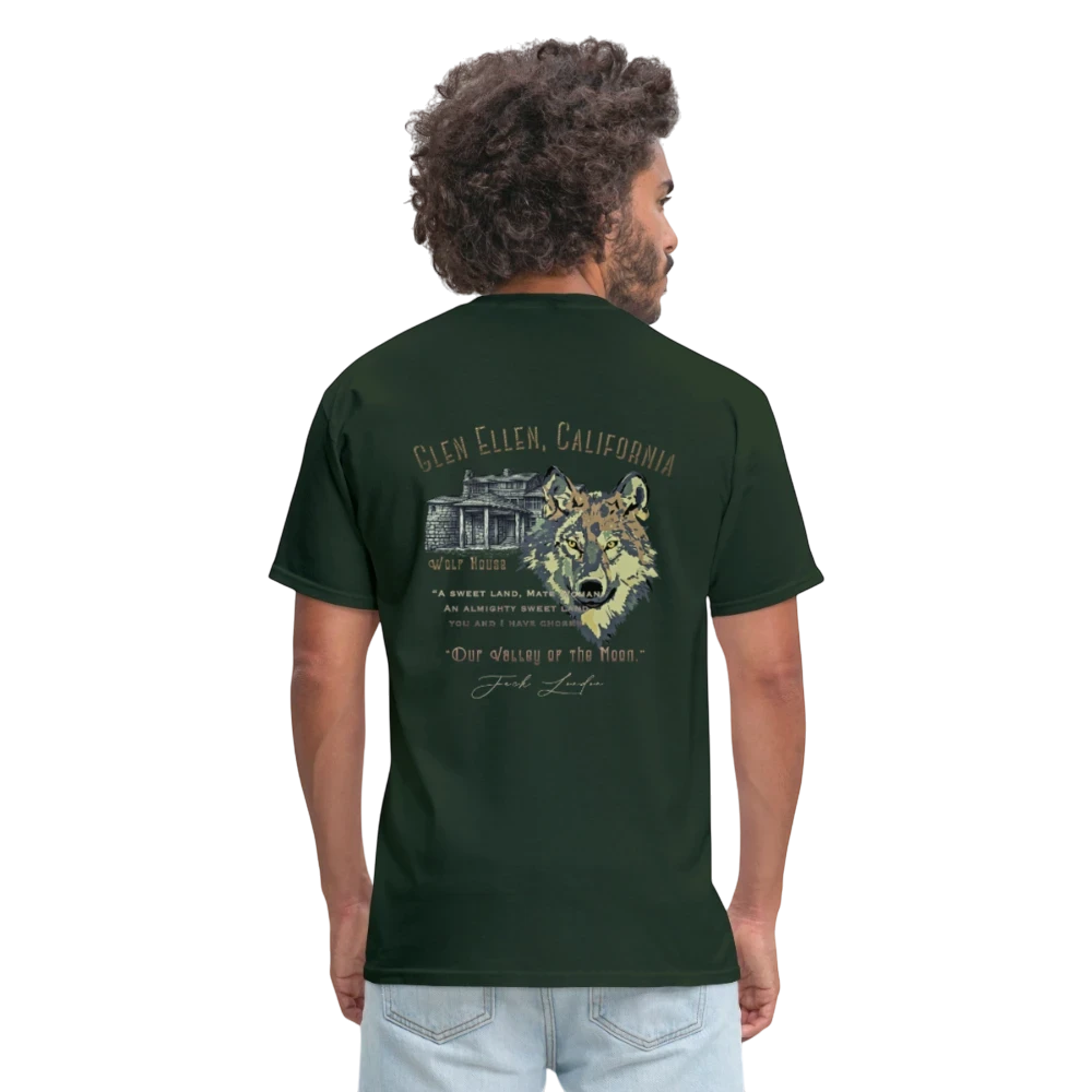 Jack London Moon  Men's T-Shirt - forest green