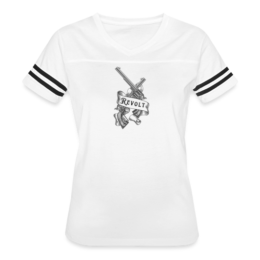 Revolt Women’s Vintage Sport T-Shirt - white/black