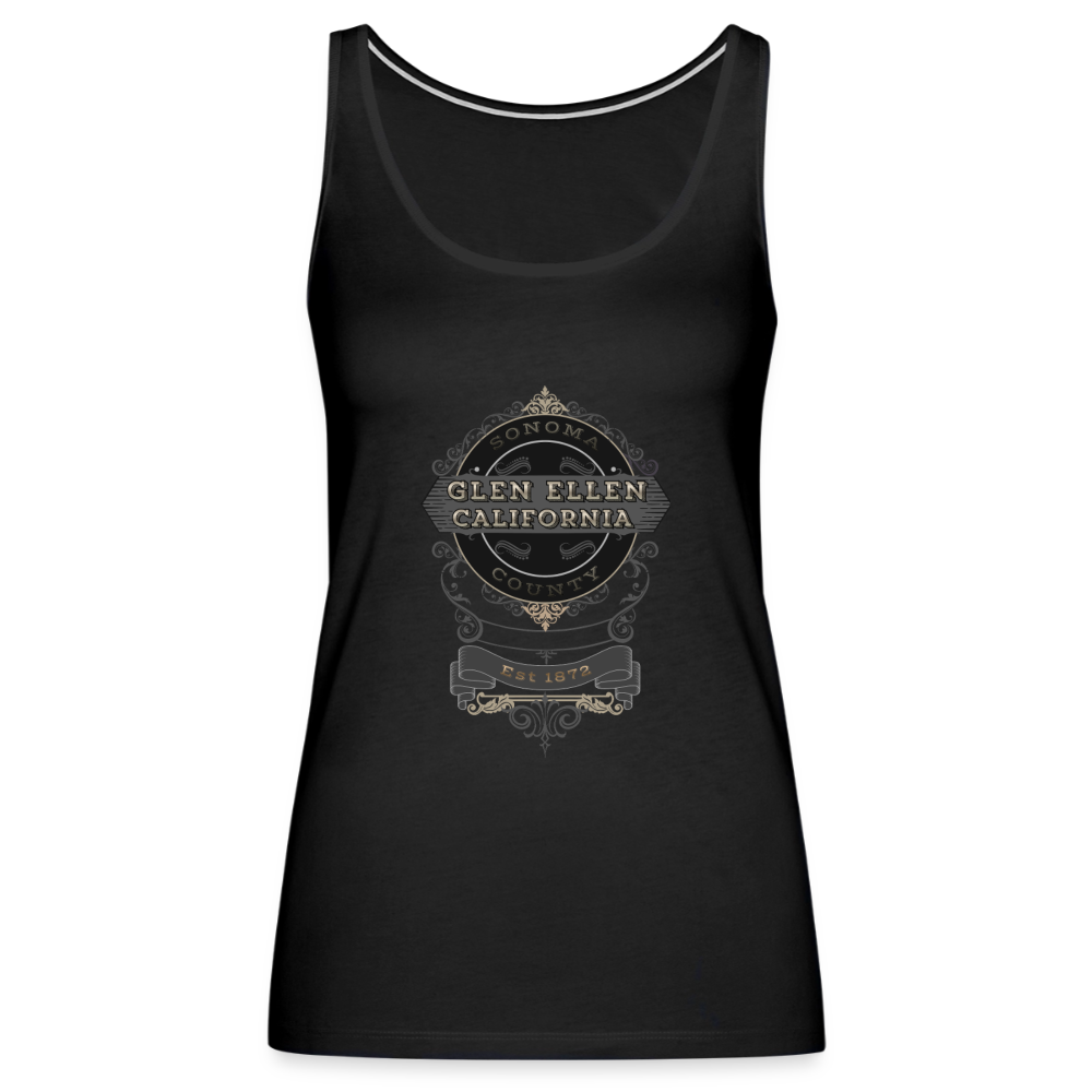 Glen Ellen Vintage Emblem Women’s Premium Tank Top - black
