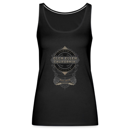 Glen Ellen Vintage Emblem Women’s Premium Tank Top - black