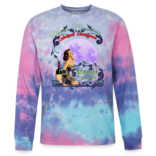 Moon Mountain Cabernet Tie Dye Long Sleeve T-shirt - T-Shirts from Spreadconnect