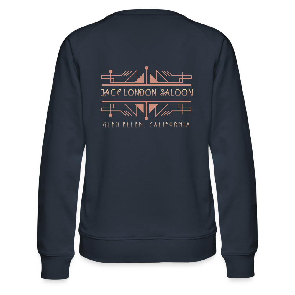 JACK LONDON SALOOM "ROSE COCKTAILS" Women’s Premium Sweatshirt - navy