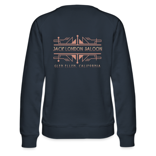 JACK LONDON SALOOM "ROSE COCKTAILS" Women’s Premium Sweatshirt - navy