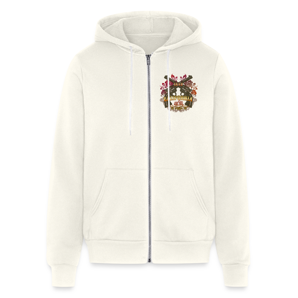 California Outlaw Full Zip Hoodie - vintage white