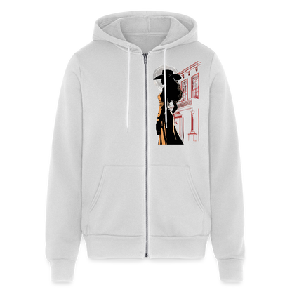 JACK LONDON SALOON  "OUTLAW" Unisex Full Zip Hoodie - silver