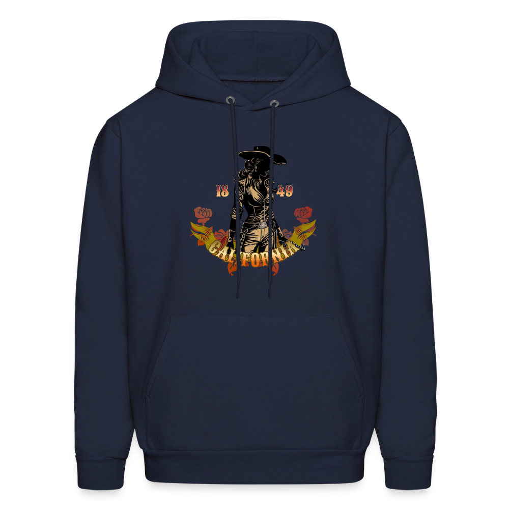 California Outlaw Men's Pullover Hoodie - navy