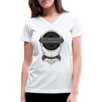 Glen Ellen Vintage Emblem Women's V-Neck T-Shirt - white