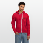 Vintage Outlaw Unisex Full Zip Hoodie - red