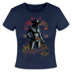 California Cowgirl Fitted Cotton/Poly T-Shirt - navy