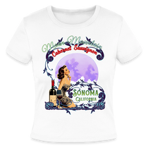 Moon Mountain Cabernet Slim Fit Women's T-Shirt - T-Shirts from Spreadconnect