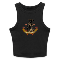 Slim Fit Rib Women's Tank Top - black