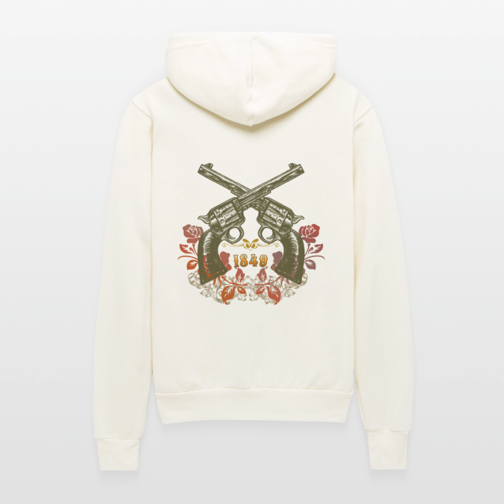 Vintage Outlaw Unisex Full Zip Hoodie - vintage white