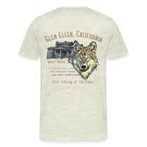 Jack London Moon  Men's T-Shirt - heather oatmeal