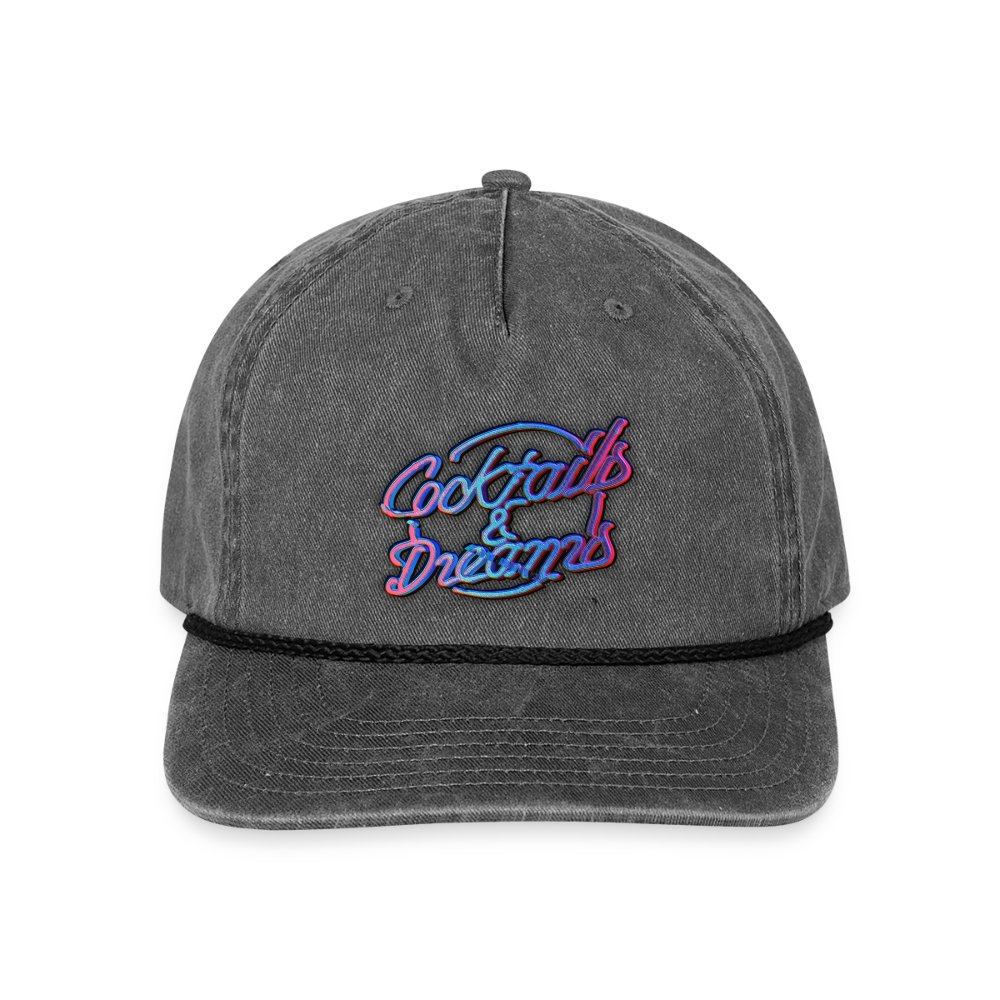 Cocktails & Dreams Vintage Washed Rope Cap - Baseball Caps from Spreadconnect