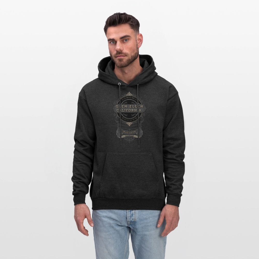 Glen Ellen Vintage Emblem Men's Hoodie - charcoal grey