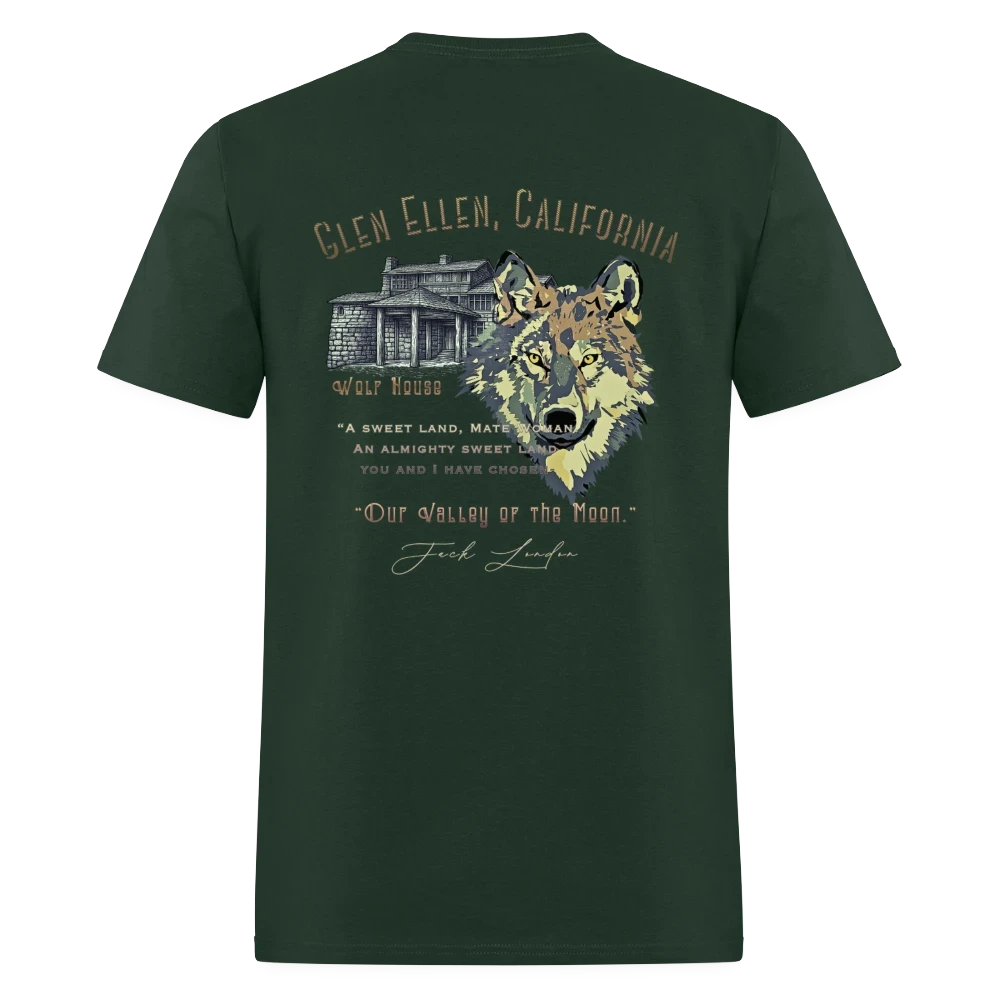 Jack London Moon  Men's T-Shirt - forest green