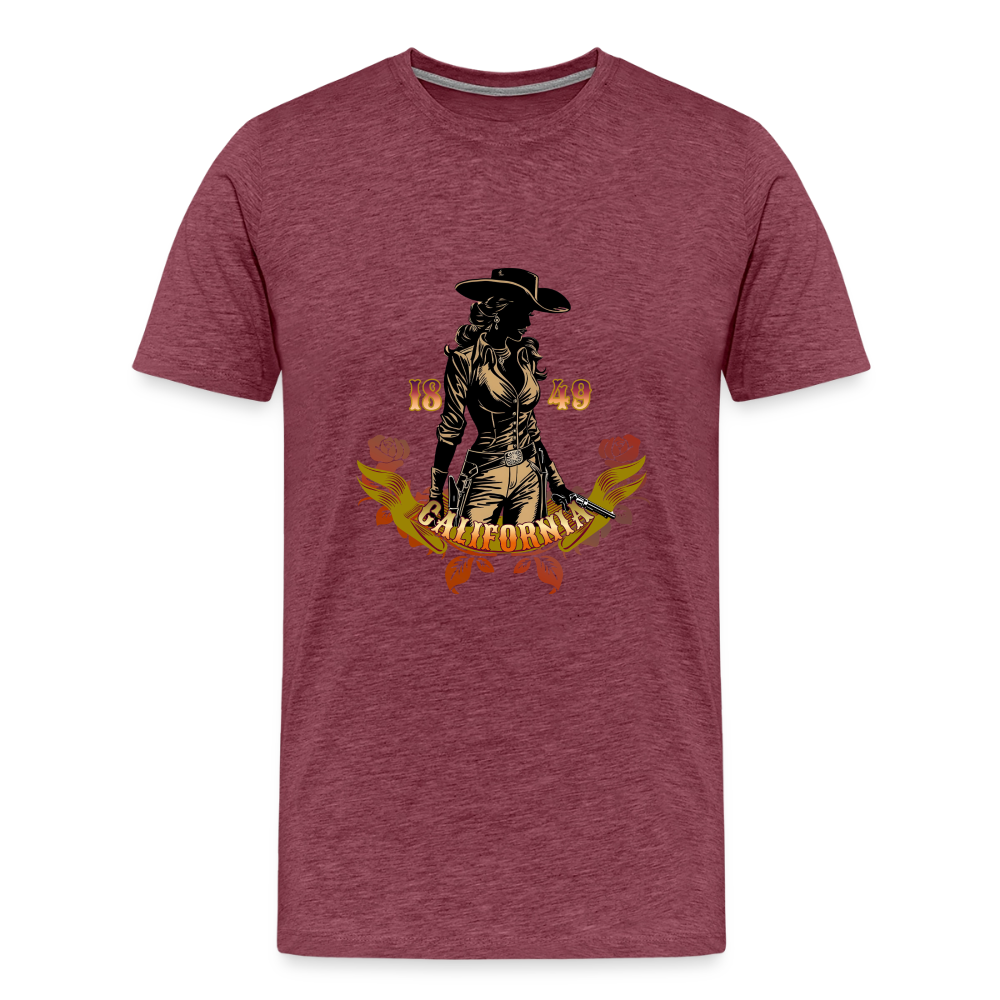 Vintage Outlaw Men's Premium T-Shirt - heather burgundy
