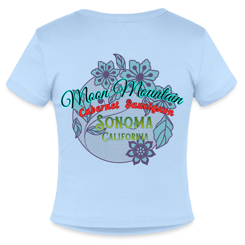 Moon Mountain Canernet Slim Fit Women's T-Shirt - light blue