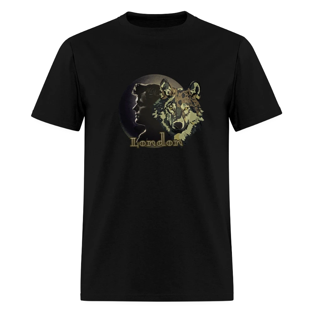 Jack London Moon  Men's T-Shirt - black