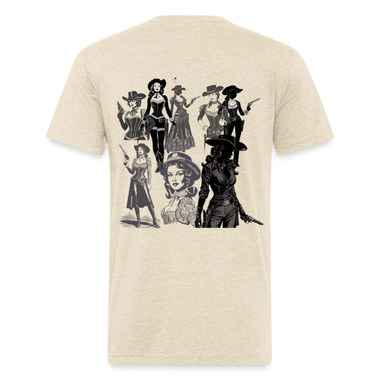 Revolt Men's Fitted Cotton/Poly T-Shirt - heather cream