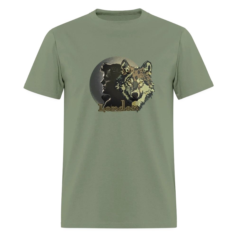 Jack London Moon  Men's T-Shirt - military green Main image