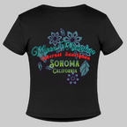 Moon Mountain Cabernet Slim Fit Women's T-Shirt - T-Shirts from Spreadconnect