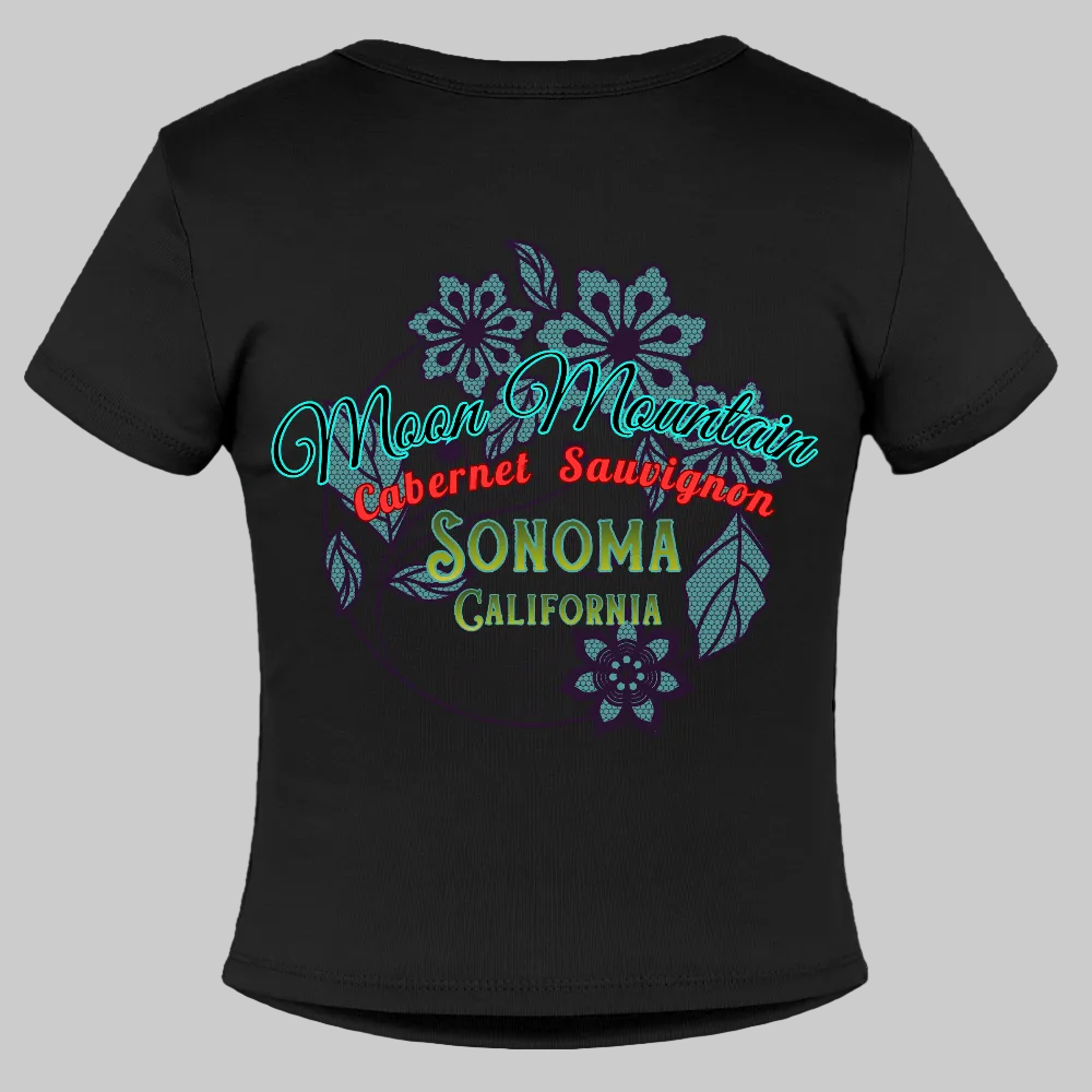 Moon Mountain Cabernet Slim Fit Women's T-Shirt - T-Shirts from Spreadconnect