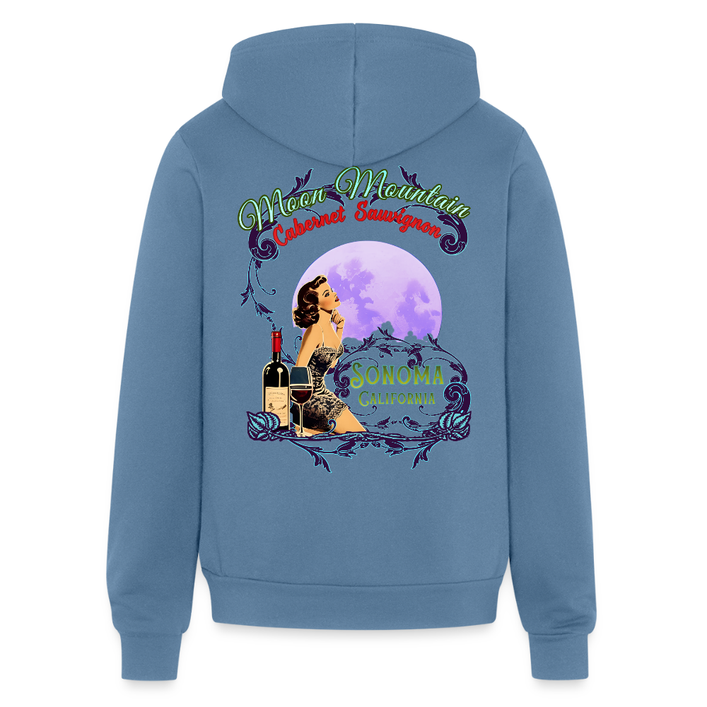 MOON MOUNTAIN CABERNET PINUP Unisex Full Zip Hoodie - Hoodies from Spreadconnect
