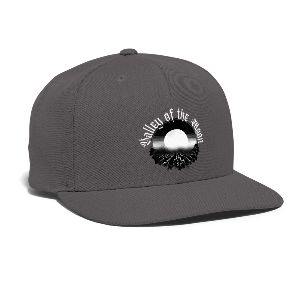 Valley of the Moon Gothic Snapback Baseball Cap - dark grey