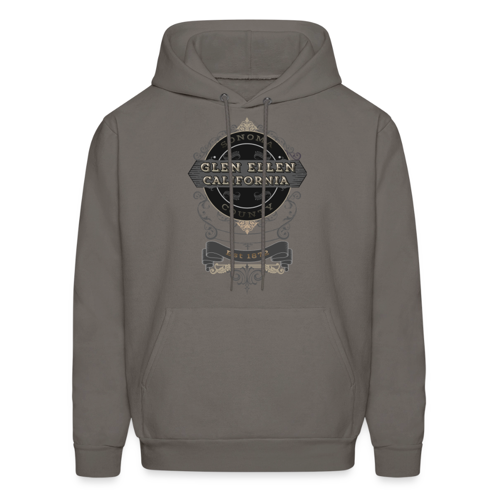 Glen Ellen Vintage Emblem Men's Hoodie - asphalt gray