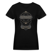 Glen Ellen Vintage Emblem Women's V-Neck T-Shirt - black