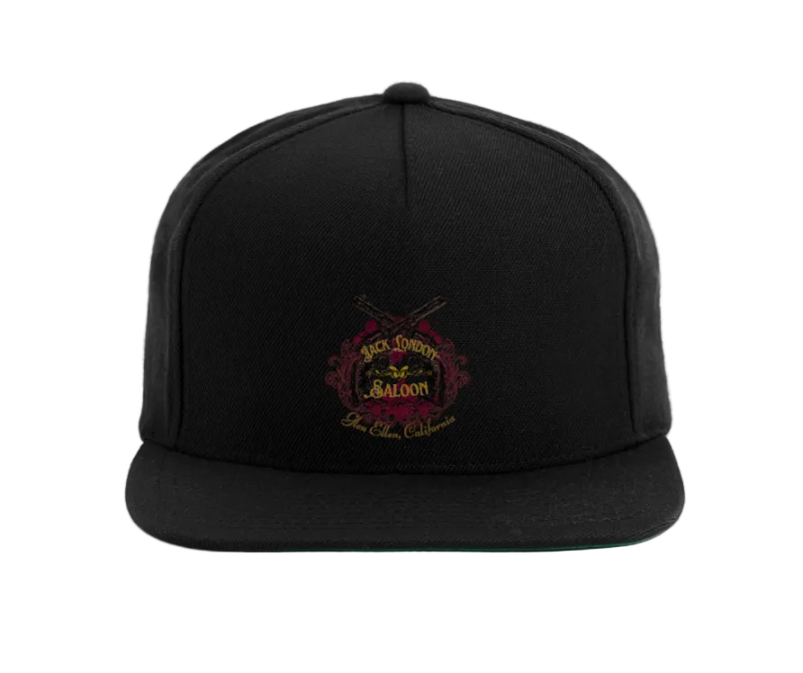 JACK LONDON SALOON OUTLAW Snapback Baseball Cap - black