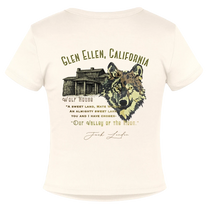 Jack London Moon Slim Fit Rib Women's T-Shirt - natural