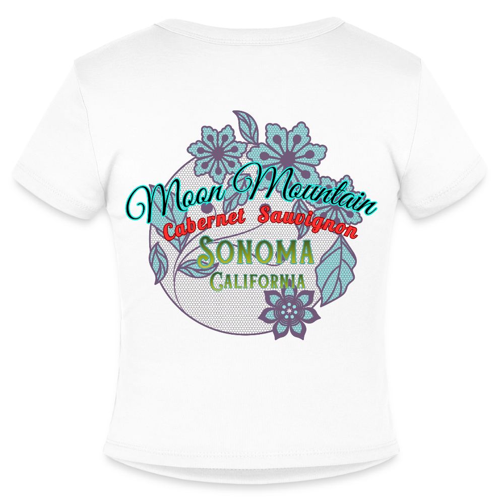 Moon Mountain Canernet Slim Fit Women's T-Shirt - white