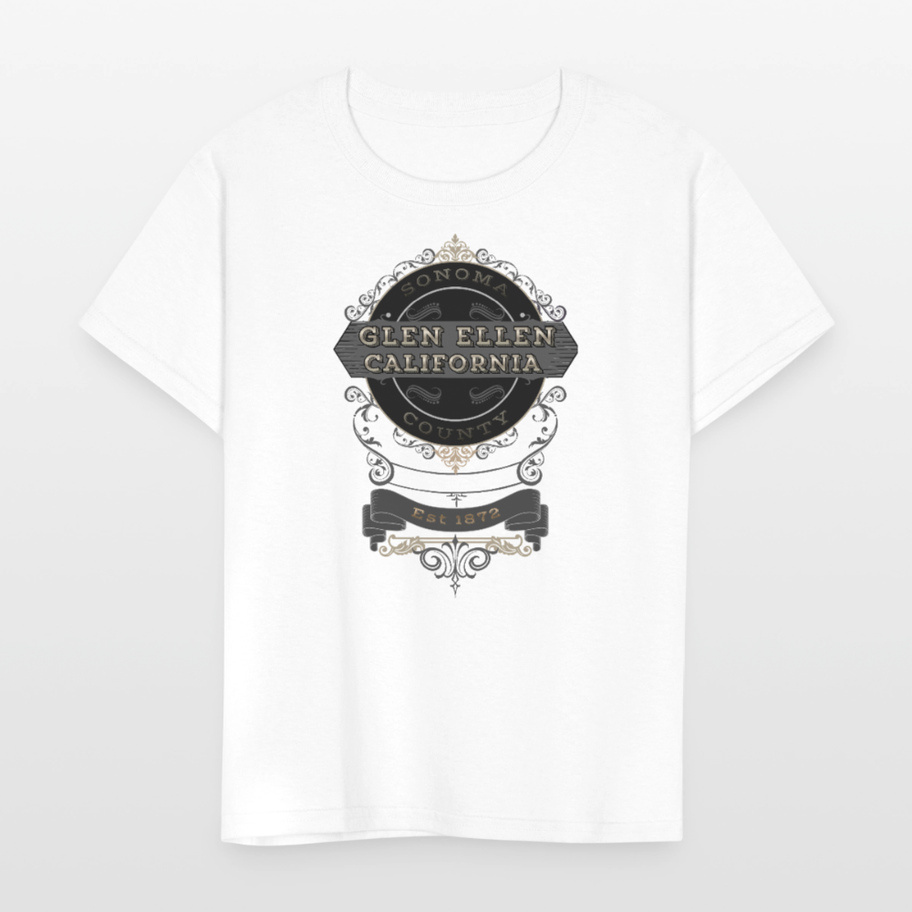 Glen Ellen Vintage Emblem Kids' T-Shirt - white